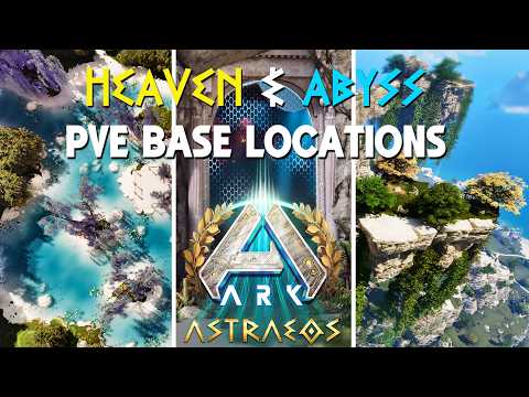 TOP 20 New PVE Base Locations Astraeos Heaven & Abyss DLC Update | ARK: Ascended