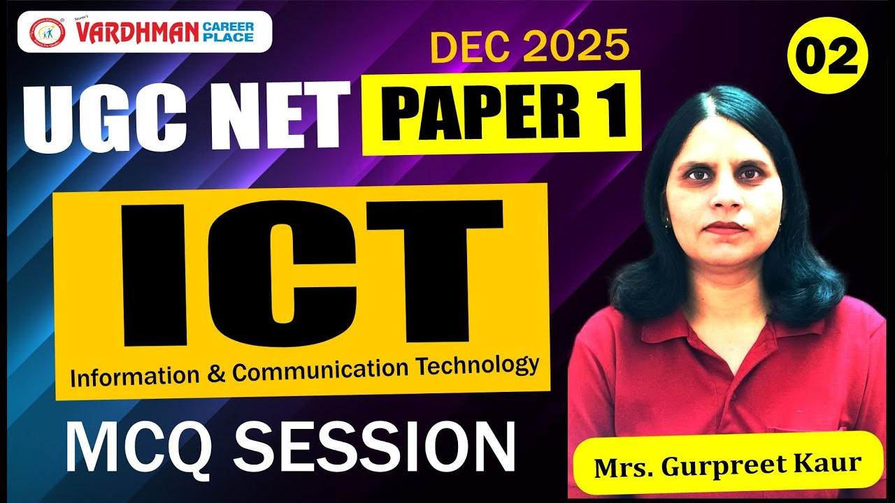 UGC NET Paper 1 Dec 2025 | ICT MCQ Practice | Live Session #2 - YouTube