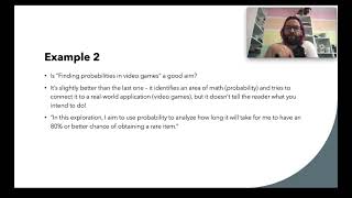 Lesson 5 - Setting an Aim for your Math Exploration