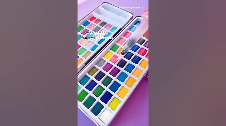 Keep Smiling Watercolor Set 90 Colors  #watercolor #satisfying #unboxing #review #colors #painting - DayDayNews