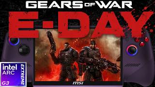GEARS OF WAR E-DAY MSI CLAW EX AI+ G3 Extreme Performance: Panther Lake Intel Arc Handheld