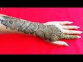 Arabic Mehndi Design 😍 Easy Stylish Henna Tutorial #mehndi #arabicmehndi #henna #design