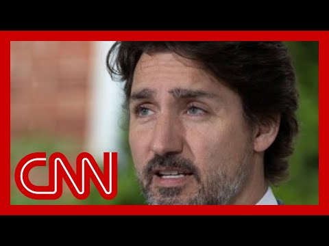 Video shows Trudeau facing angry voters in Canadian election.
