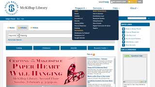 Searching the General Article Search and by Databases by Subject