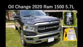 FAST - How to Change Oil on 2020 Ram 1500 5.7L
