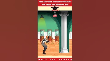 Help the thief overcome obstacles and reach hallway