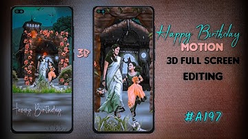 Happy Birthday 3D status tutorial like Noad video| Birthday 3D Viral video editing tutorial