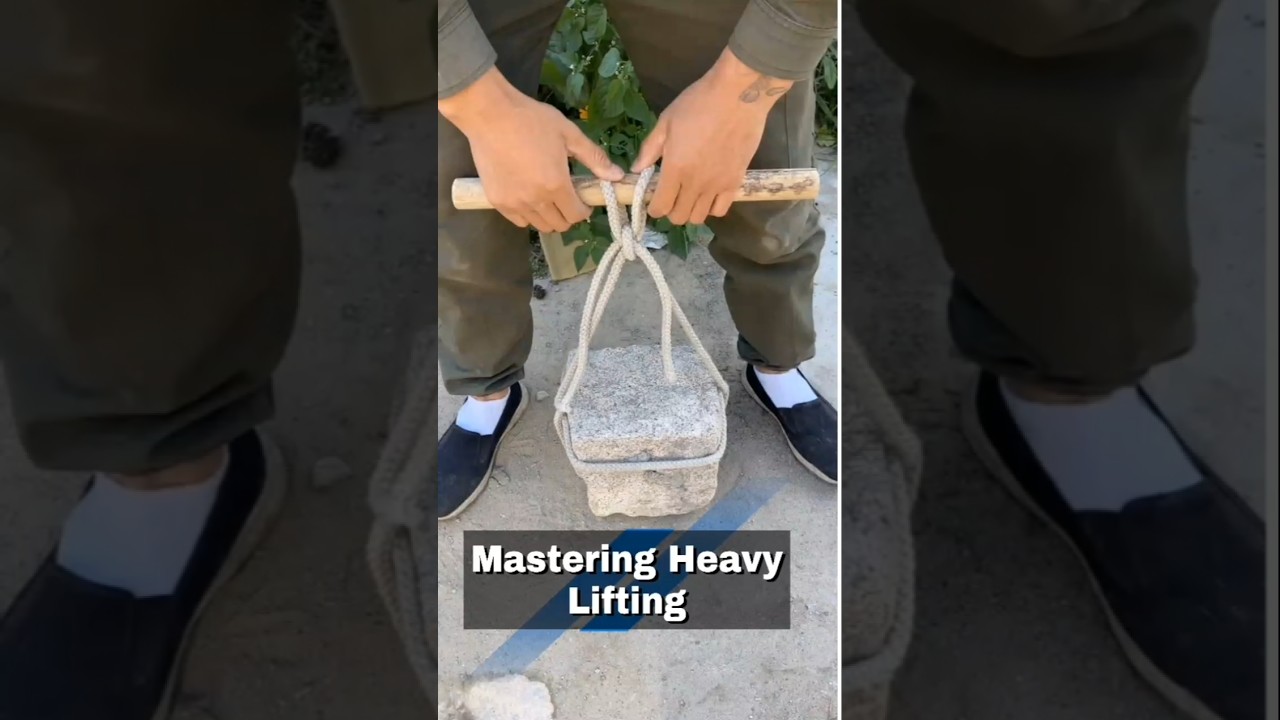How to Lift Heavy Objects Using a Strong Knot System 