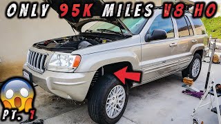 Installing 4 Inch Lift Kit on SUBSCRIBER'S Jeep WJ Grand Cherokee