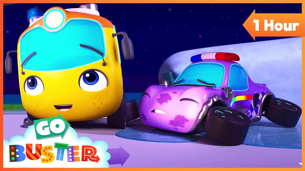 Emergency Rescue Bus 🚑🚨1 Hour | Go Buster - Bus Cartoons & Kids Stories