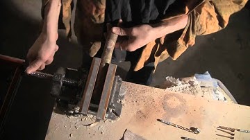 flintknapping tools-- how to make a pressure flaker