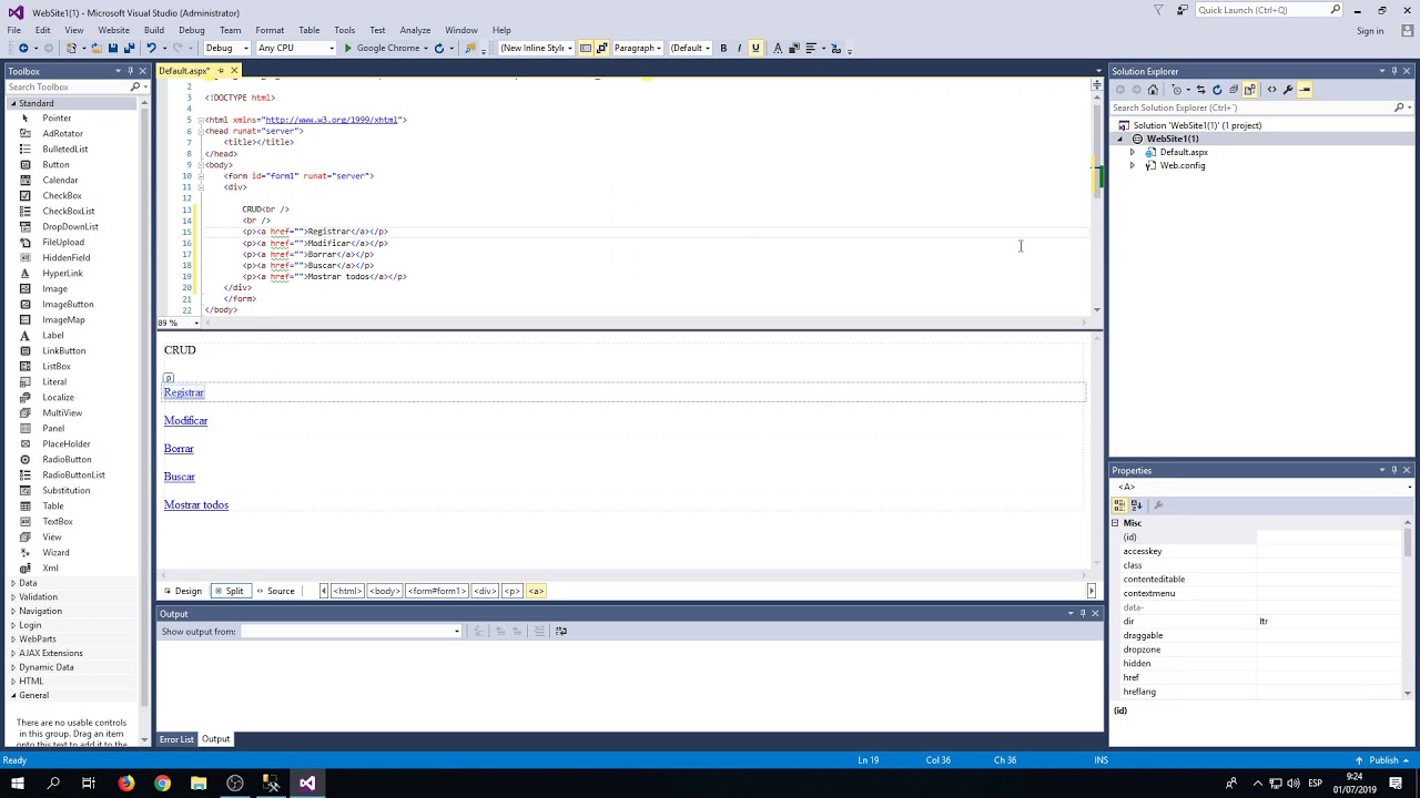 Ejemplo básico (Insert + Entity Framework) YouTube
