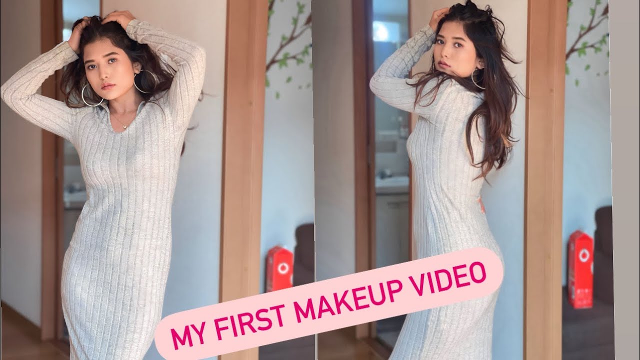 My first makeup video 😍😍#simran - YouTube