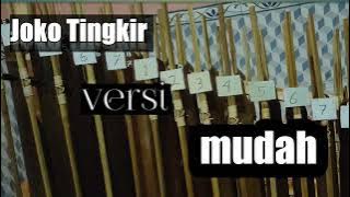 JOKO TINGKIR VERSI ANGKLUNG MUDAH || NOT ANGKA