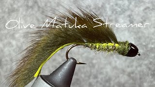 Olive Matuka Streamer Fly Tying | Sculpin Imitation