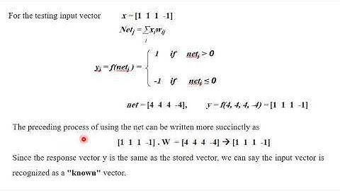 L11  AUTOASSOCIATIVE NET