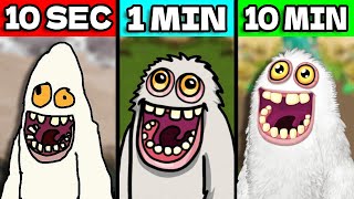 Drawing My Singing Monsters - 10 Seconds vs 1 Minute vs 10 Minutes!