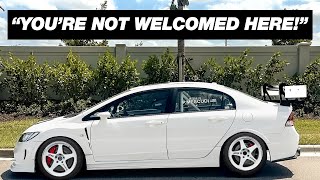 Crashing a Multi-Million Dollar Car Meet in My $6K Civic lol