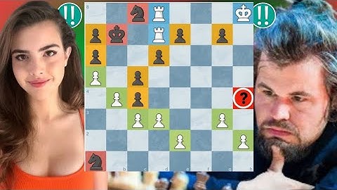 An exceptional Chess Game : 81 | Magnus Carlsen vs Alexandra Botez #chess #chessgrandmaster#chesscom