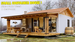 3x20ft Shipping Container Homes | pleasant atmosphere in the container house when it rains outsides