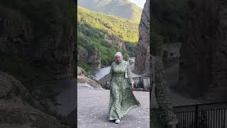 Beautiful Chechen Girl In The Beautiful Mountain Side