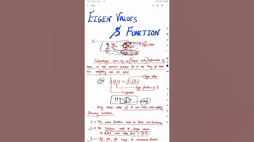 Eigen values and eigen function in Hindi . ,Msc 1st semester physicak chemistry notes