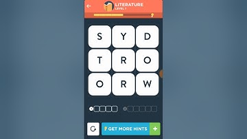 Wordbrain 2 Explorer Literature Level 1-5 Answers Walkthrough