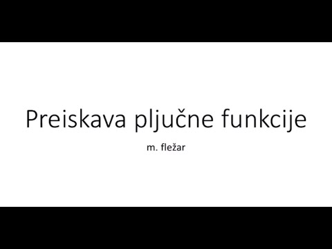 [2. Webinar o covid-19] Preiskava pljučne funkcije