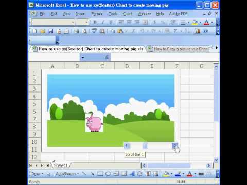 Excel Solution - How to use xyScatter Chart to create moving pig