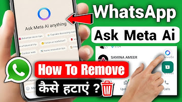 How To Remove Ask Meta AI From Whatsapp 2024 | Ask Meta AI Anything Whatsapp Se Kaise Hataye