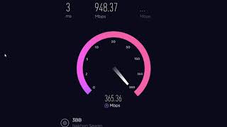 Speedtest Internet Thailand 590Bath/Month 3BB