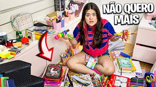 Arrumando Todo Meu Material Escolar Doei Muita Coisa - Carol Teixeira