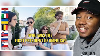 AMERICAN REACTS To Europeans Try To Answer 6 Basic Questions About the U.S.