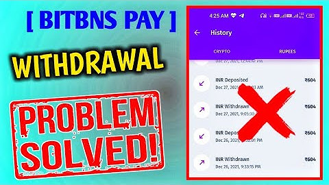!! BITBNS PAY !! Money Withdrawal Problem Solve 🔥Bitbns crypto buy & sell