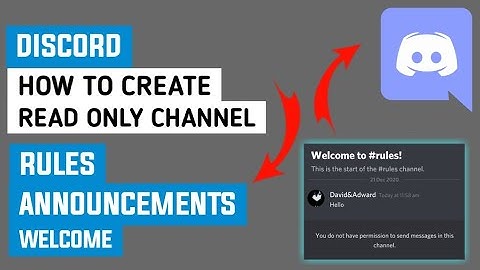 how to make a read only channel in discord | Rules | Announcement | Welcome |