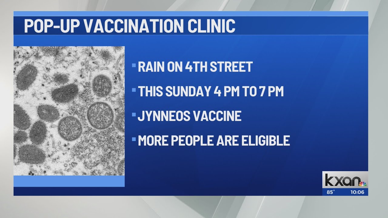 Monkeypox vaccine clinic happening Sunday at Rain on 4th