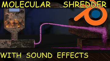 Molecular Shred Animation With Sound Effects - Blender