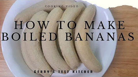 How to Cook Boiled Green Bananas Jamaican Style | Banana Recipe
