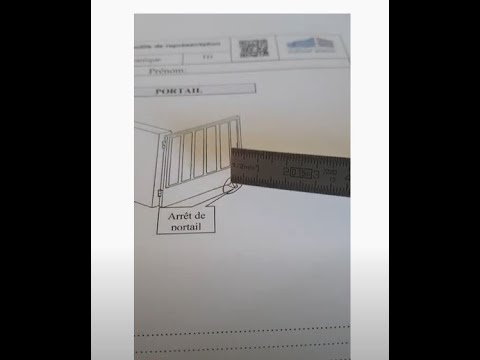 Guidance TD dessin simple - arrêt de portail - base dessin - construction mécanique