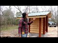 How To Build a Smokehouse  (Part 6 - Metal Roof and Siding)