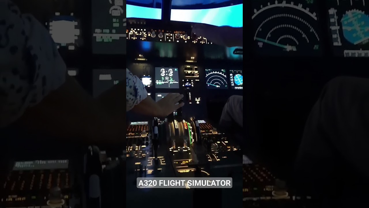 Our new A320 APS MCC flight simulator being tested! 