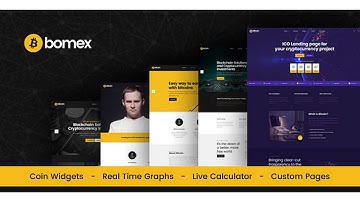 Bomex - Cryptocurrency & Bitcoin HTML Template | Themeforest Website Templates and Themes
