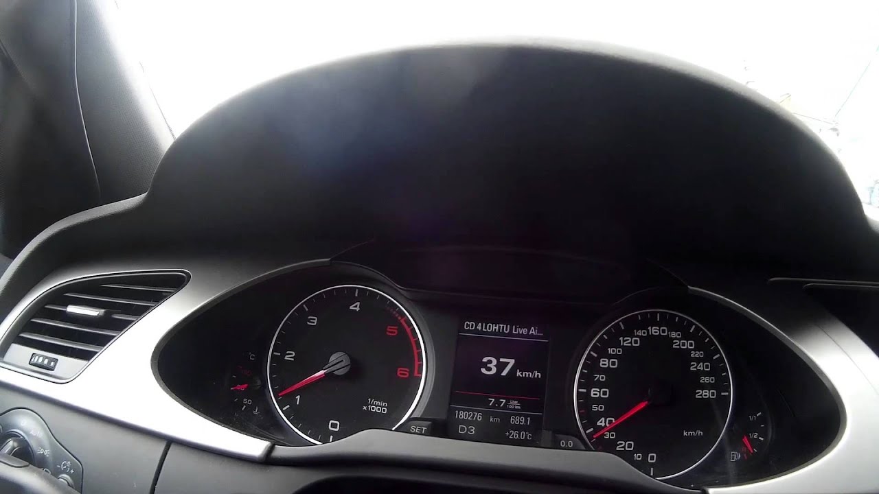 Audi A4 Tiptronic shifting - YouTube