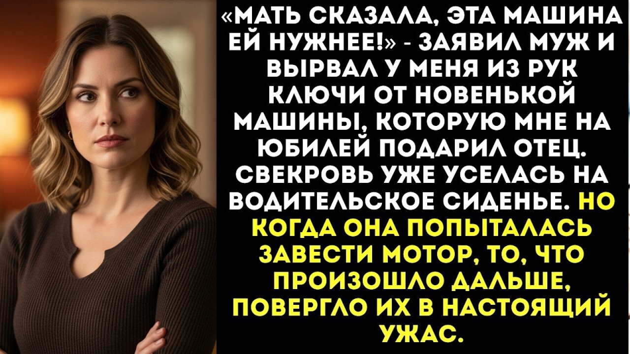«Мать сказала, эта машина ей нужнее!» — муж отобрал ключи от авто, которое мне подарил отец...