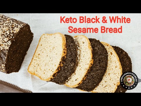 HOW TO MAKE KETO BLACK & WHITE SESAME BREAD - SOFT, FLUFFY & AROMATIC !
