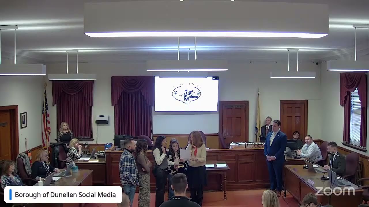 Dunellen Borough Council Reorganization Meeting - 1/1/2026