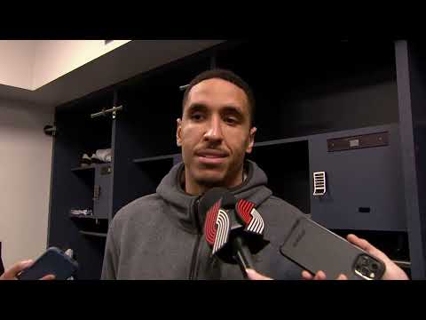 Malcolm Brogdon Postgame Interview | Portland Trail Blazers 134, Brooklyn Nets 127