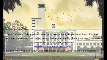 Induction Programme for 2021 UG batch | Day 1 | Afternoon session.