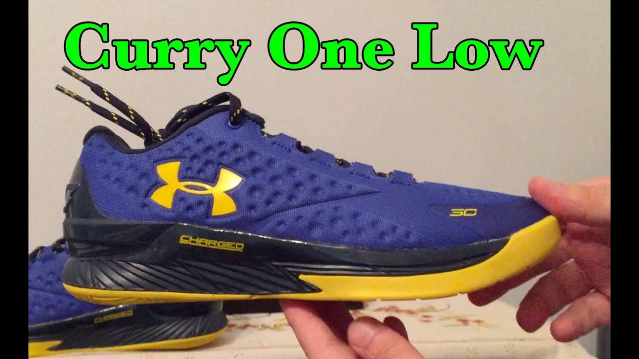 Under Armour Curry 1 Low Warriors Home Blue shoes unboxing - YouTube