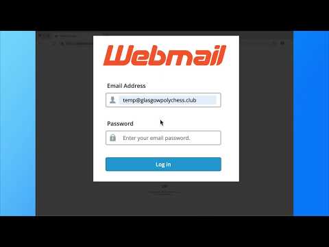 roundcube webmail - Log In